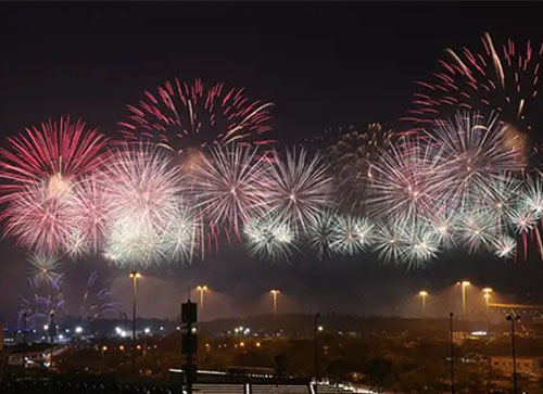 阿克苏县焰火晚会